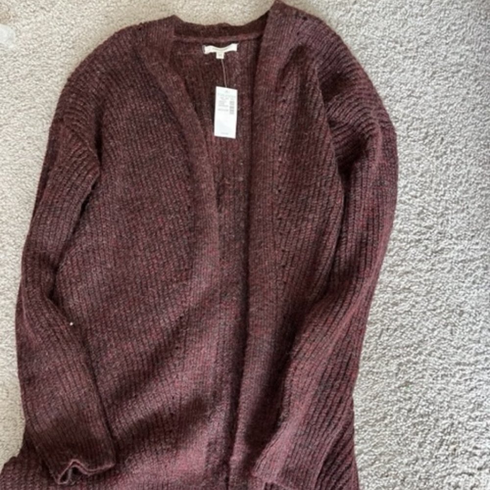 Burgundy Cardigan - NWT